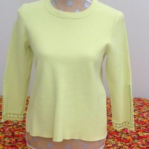 J Crew Lacey Yellow Sweater
